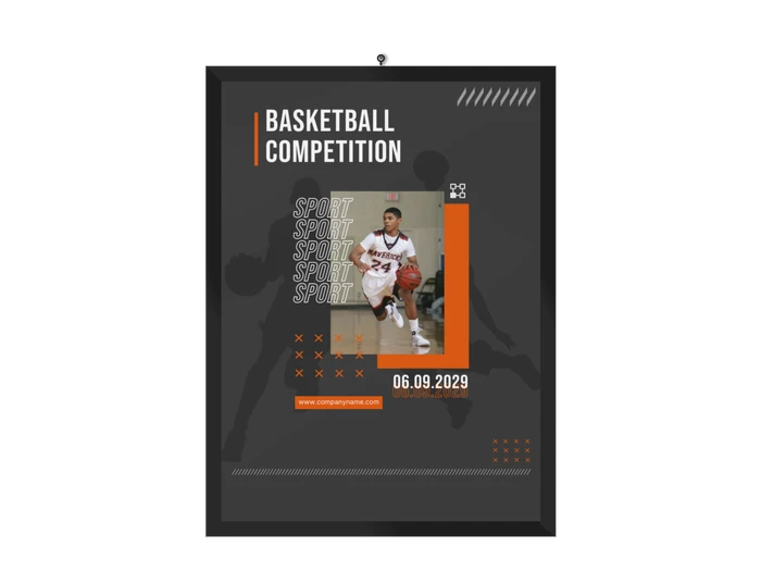 modelos de pôsteres de basquete