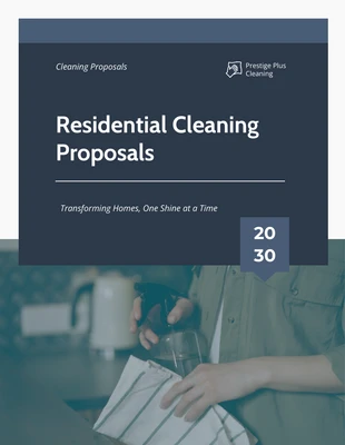 Free  Template: Propostas de limpeza residencial